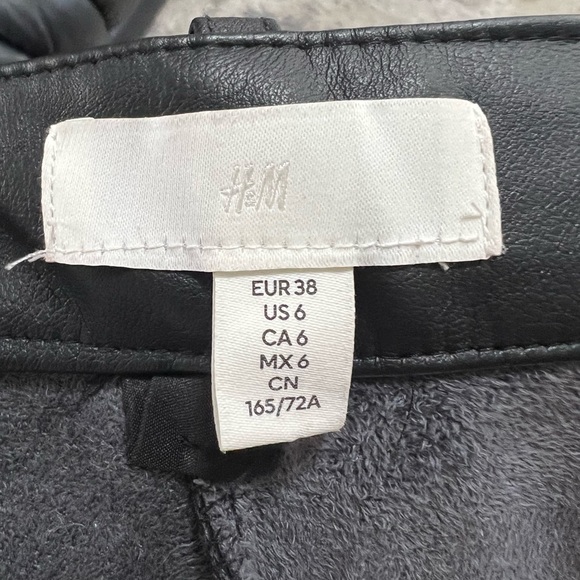 H&M Faux Leather Pants - Picture 3 of 4